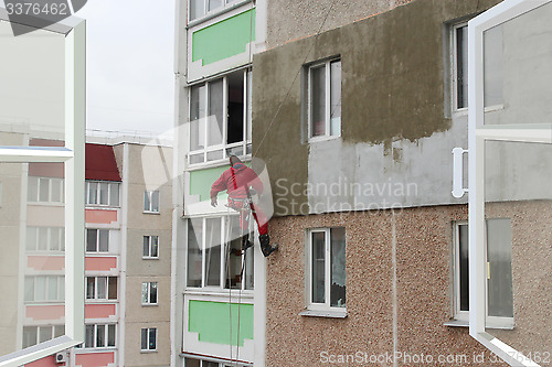 Image of window to specialist carring out of building