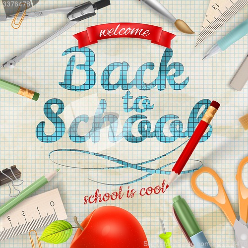 Image of Back to school background. EPS 1