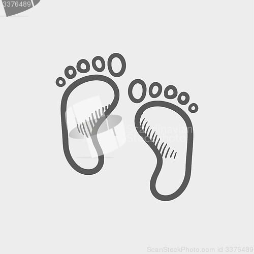 Image of Footprints sketch icon