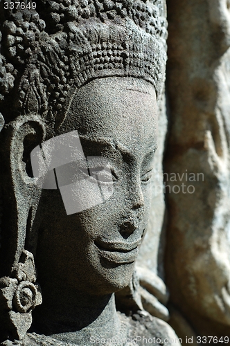 Image of Sculptured apsara, Siem Reap, Cambodia