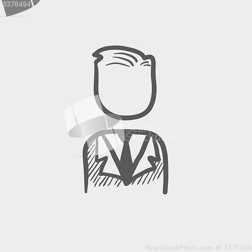 Image of Businessman sketch icon