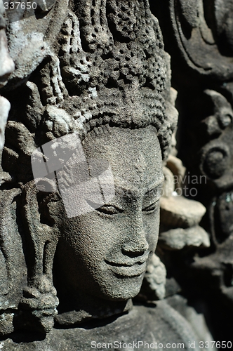 Image of Sculptured apsara, Siem Reap, Cambodia