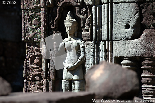 Image of Sculptured apsara, Siem Reap, Cambodia