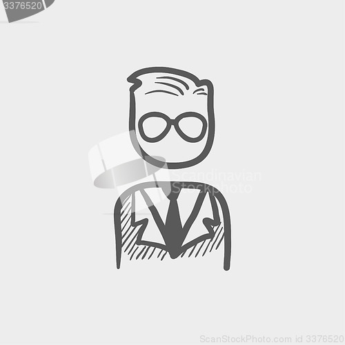 Image of Businessman sketch icon