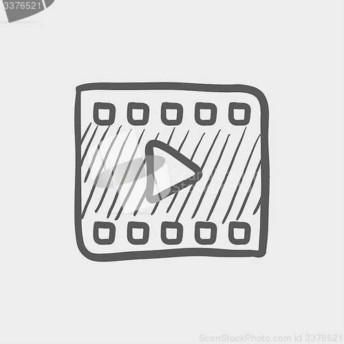 Image of Film strip sketch icon