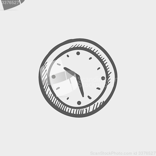 Image of Wallclock sketch icon