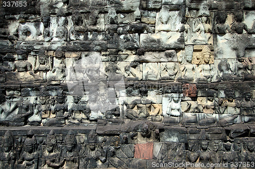 Image of Sculptured buddhas at Terrace of the Elephant