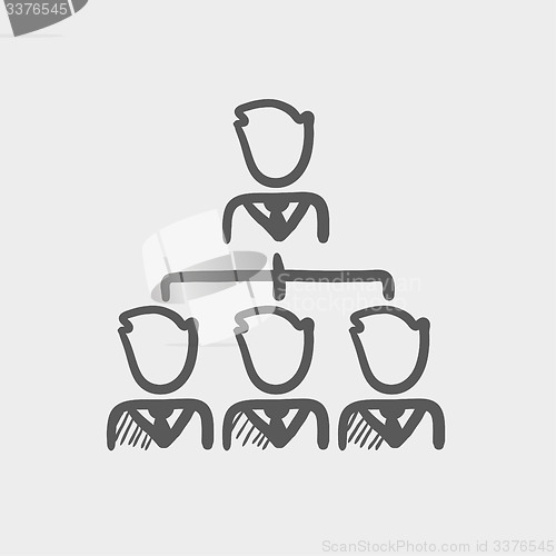 Image of Business meeting sketch icon