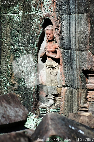 Image of Sculptured apsara, Siem Reap, Cambodia