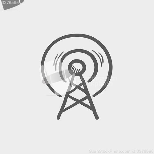 Image of Antenna sketch icon