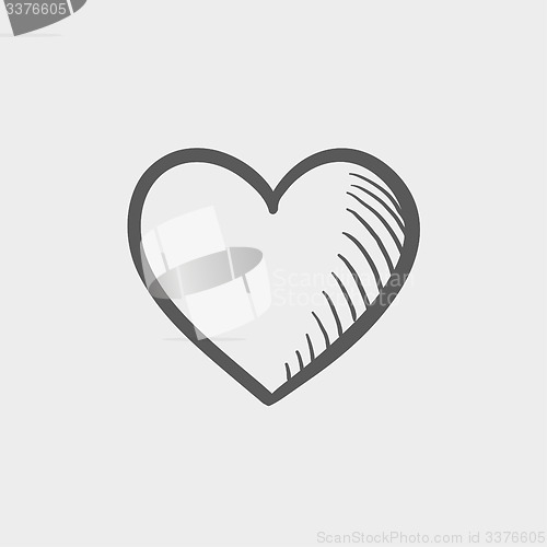 Image of Heart sketch icon