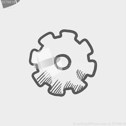 Image of Gear sketch icon