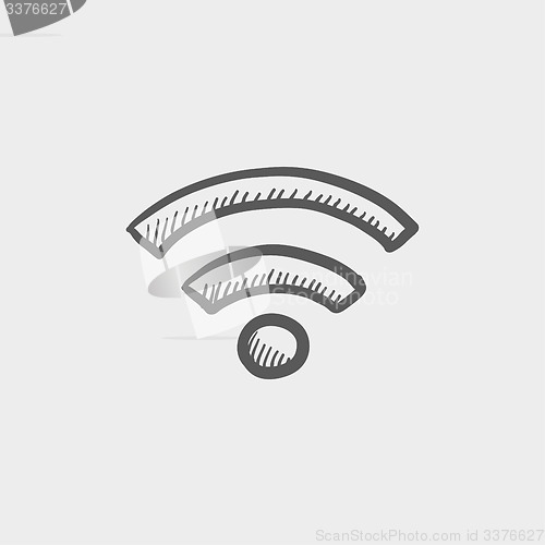 Image of Wifi sketch icon