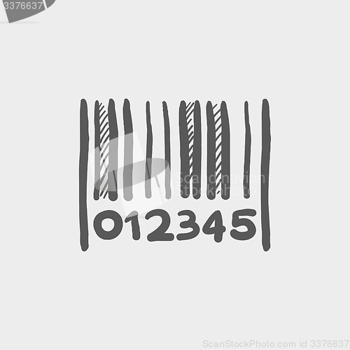 Image of Barcode sketch icon