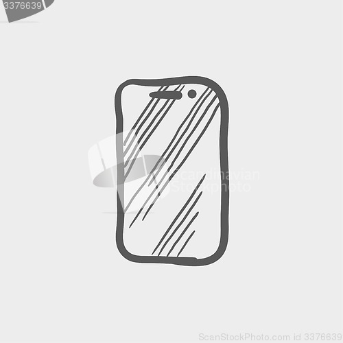 Image of Mobile phone sketch icon