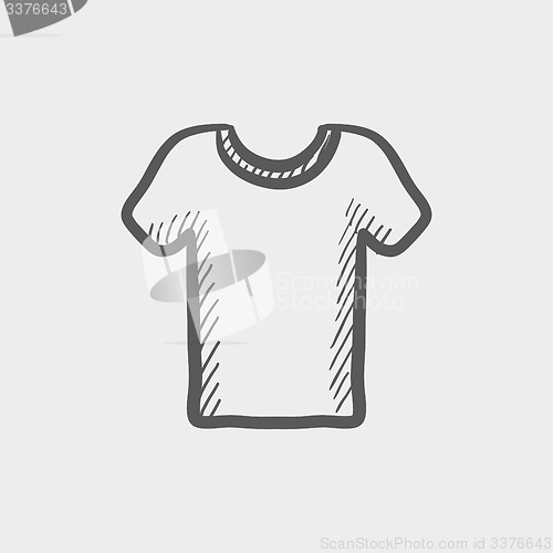 Image of T-shirt sketch icon