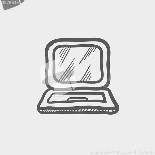 Image of Laptop sketch icon