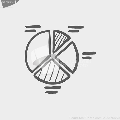 Image of Pie chart sketch icon