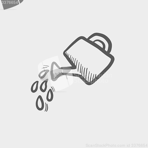 Image of Watering can sketch icon