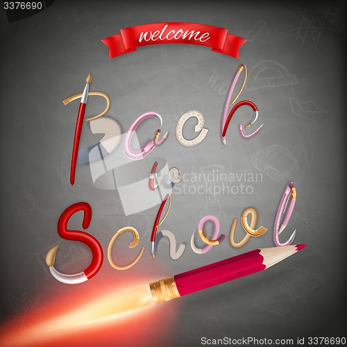 Image of Back to school background. EPS 10