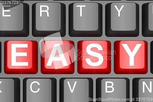 Image of Easy button on modern computer keyboard