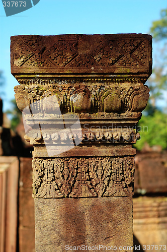 Image of Carving boundary stone at Banteay Sreiz, Cambodia