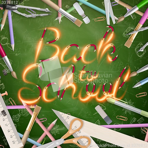 Image of Back to school background. EPS 10
