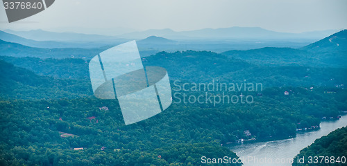 Image of chimney rock park and lake lure scenery