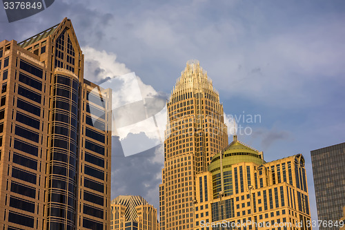 Image of charlotte north carolina city skyline from bbt ballpark