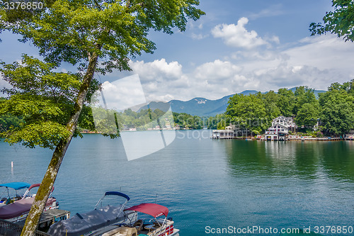 Image of lake lure and chimney rock landscapes