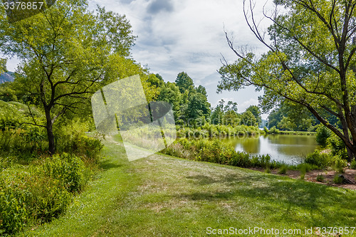 Image of lake lure and chimney rock landscapes