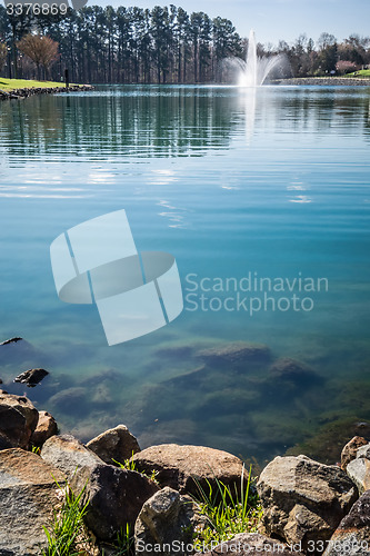 Image of nature reflections in town lake