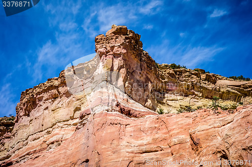 Image of arizona state rest area scenery off interstate 40