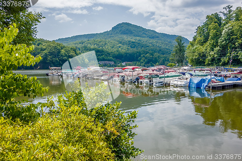 Image of lake lure and chimney rock landscapes