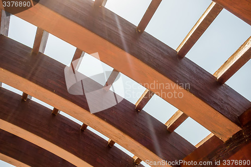 Image of trellis design canopy details