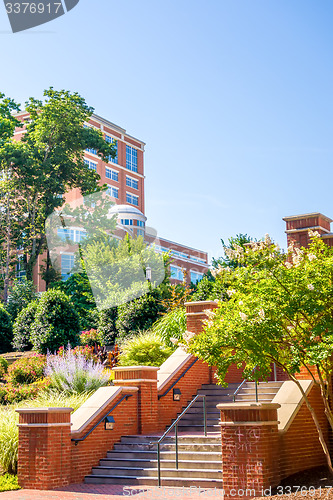 Image of modern and historic architecture at college campus