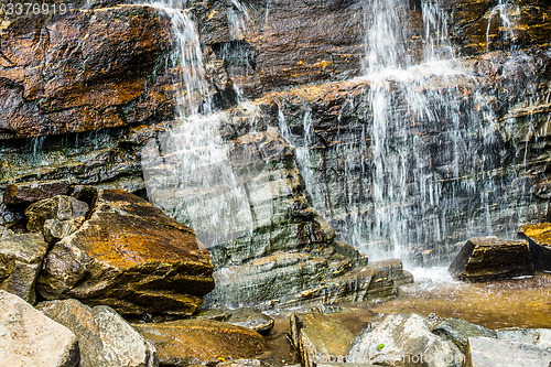 Image of hickory nut waterfalls during daylight summer