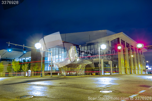 Image of memphis tennessee city streets at night