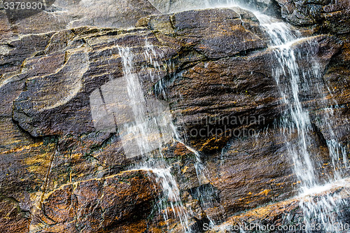 Image of hickory nut waterfalls during daylight summer