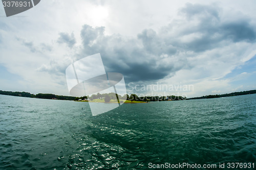 Image of relaxing on lake keowee in sout carolina