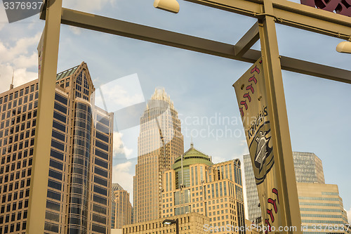 Image of charlotte north carolina city skyline from bbt ballpark