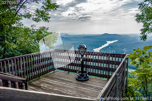 Image of lake lure and chimney rock landscapes