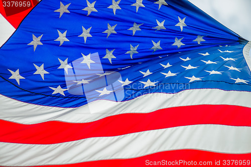 Image of red white and blue american flag