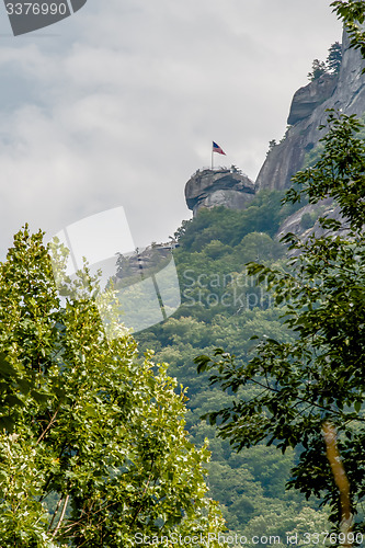 Image of chimney rock park and lake lure scenery