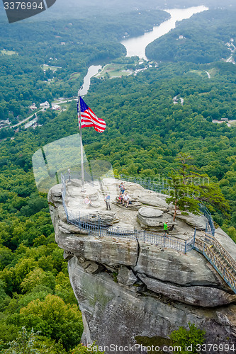 Image of lake lure and chimney rock landscapes