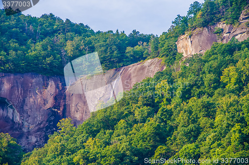 Image of chimney rock park and lake lure scenery