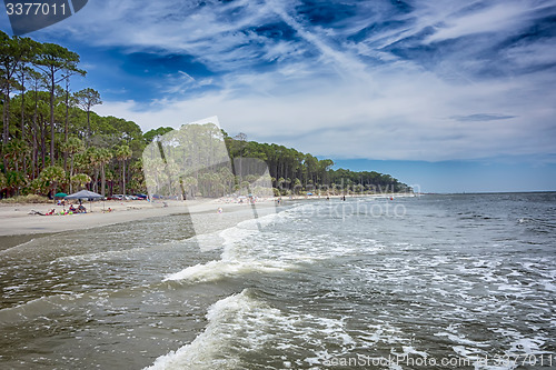 Image of hunting island beach scenes 