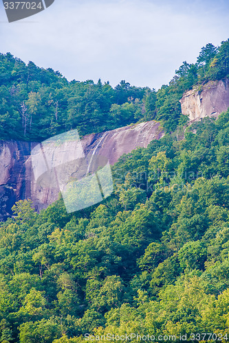 Image of chimney rock park and lake lure scenery