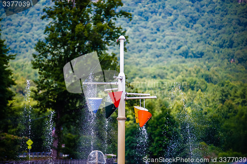 Image of water park in the mountains