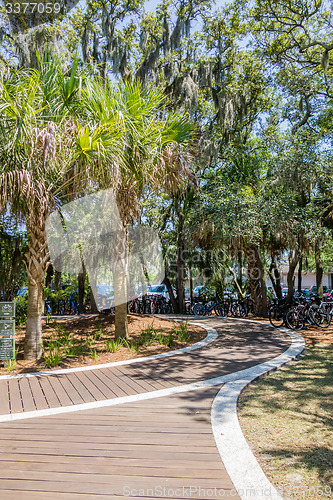 Image of board walk scenes at hilton head georgia